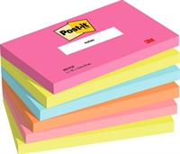 3M Post-it blokke 655 Poptimistic 76x127 mm - 6x100 blade